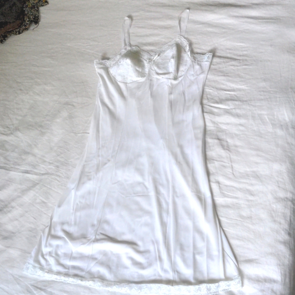 Vintage White Slip Dress